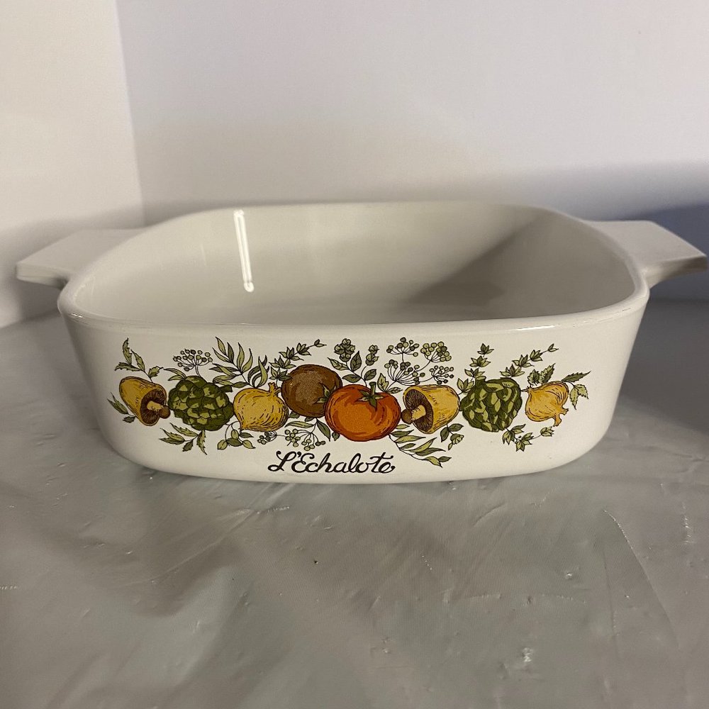 Rare Vintage Corning Ware L’Echalote Spice of Life 1qt